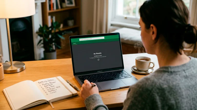Person searching for round robin bet option on a laptop screen